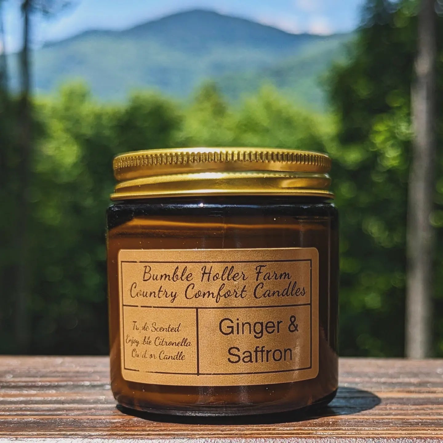 Ginger & Saffron Citronella Soy Candle